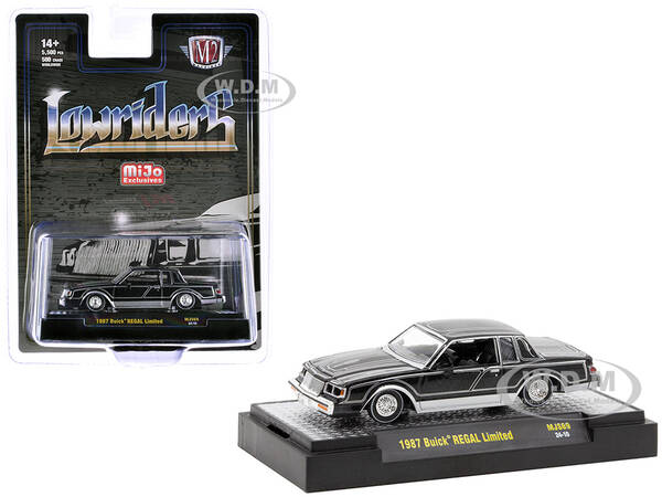 1987 Buick Regal Limited Lowrider Black with Silver Graphics \
