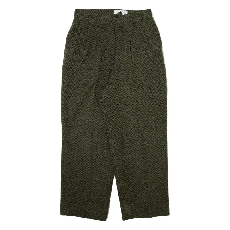 EMMA Womens Trousers Green Relaxed Tapered W26 L24