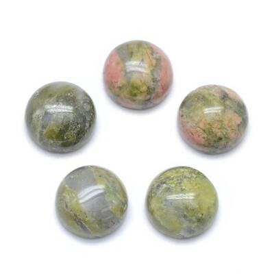 Natural Unakite Cabochons
