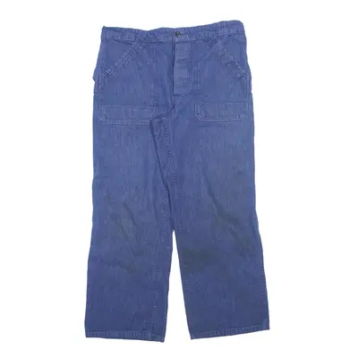 MARSUM Workwear Trousers Blue Regular Straight Mens W34 L28