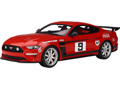 2019 Ford Mustang RHD (Right Hand Drive) #9 Coca-Cola Red with Black Stripes Allan Moffat Tribute by Tickford 1/18 Model Car ...