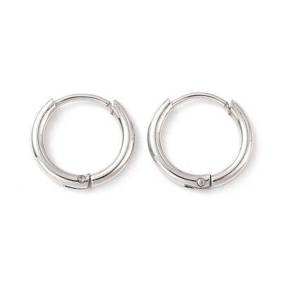 Non-Tarnish 304 Stainless Steel Huggie Hoop Earrings for Women