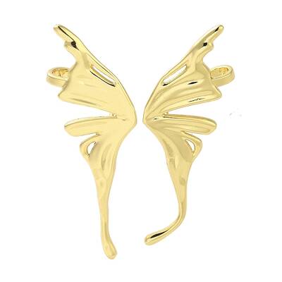 Teardrop Brass Stud Earrings