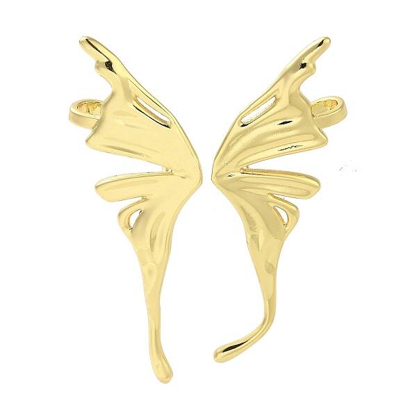 Teardrop Brass Stud Earrings