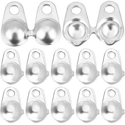 20Pcs 925 Sterling Silver Bead Tips