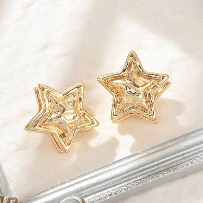 Brass Hoop Earrings for Women