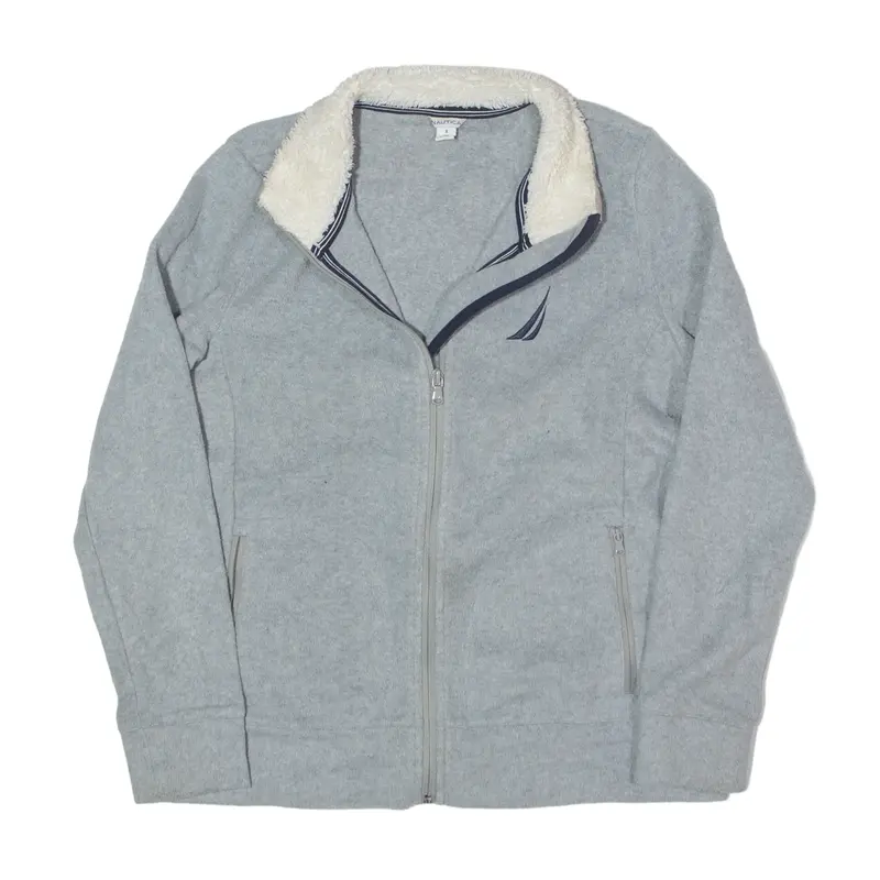 NAUTICA Fleece Jacket Grey Womens S