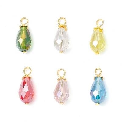 Electroplate Glass Pendants