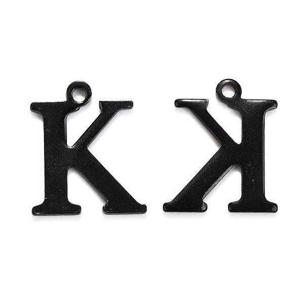 304 Stainless Steel Alphabet Charms