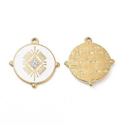 PVD Vacuum Plating 201 Stainless Steel Enamel Pendants