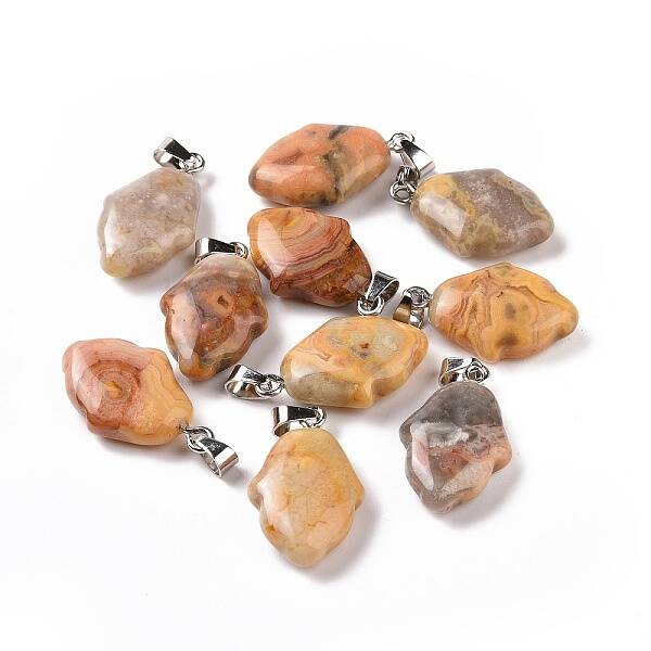 Natural Crazy Agate Pendants