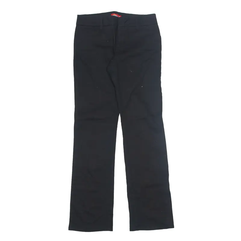 DICKIES Workwear Trousers Black Regular Bootcut Womens W20 L23