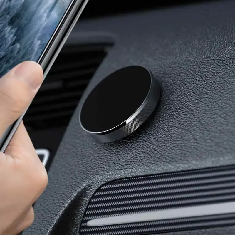 Air Outlet Magnetic Phone Holder for Car, Creative Round-shaped GPS Dashboard Car Phone Holder, Car Phones Mount, Universal C...