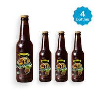 Tepache Craft Pineapple Piña Cider - 4 Bottles of Pure Mexican Tradition Natural Beverage with Real Pineapple & Spices - Sma...