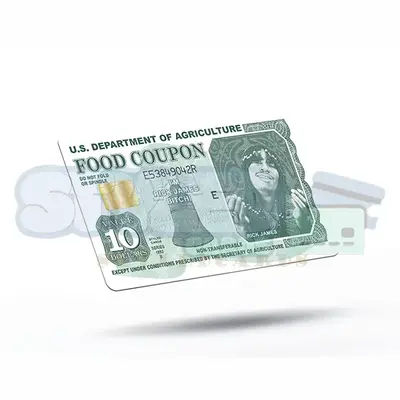 funny rick james food coupon credit card sticker Decor Decorative