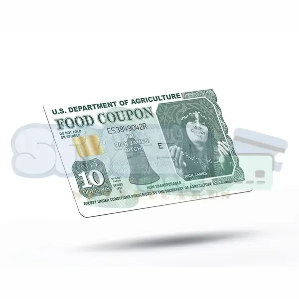 funny rick james food coupon credit card sticker Decor Decorative