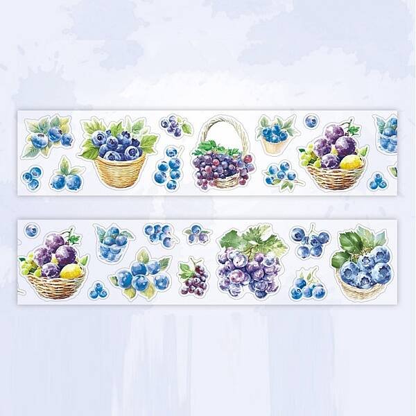 Fruits PET Self-Adhesive Stickers