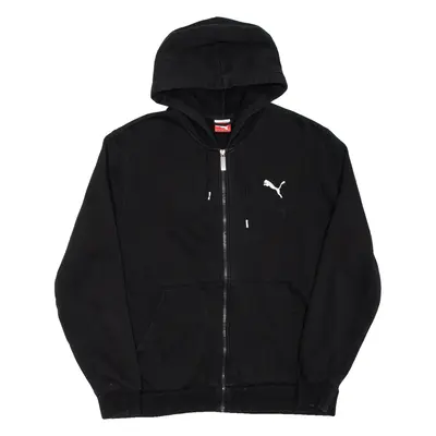 PUMA Mens Black Hoodie Full Zip L