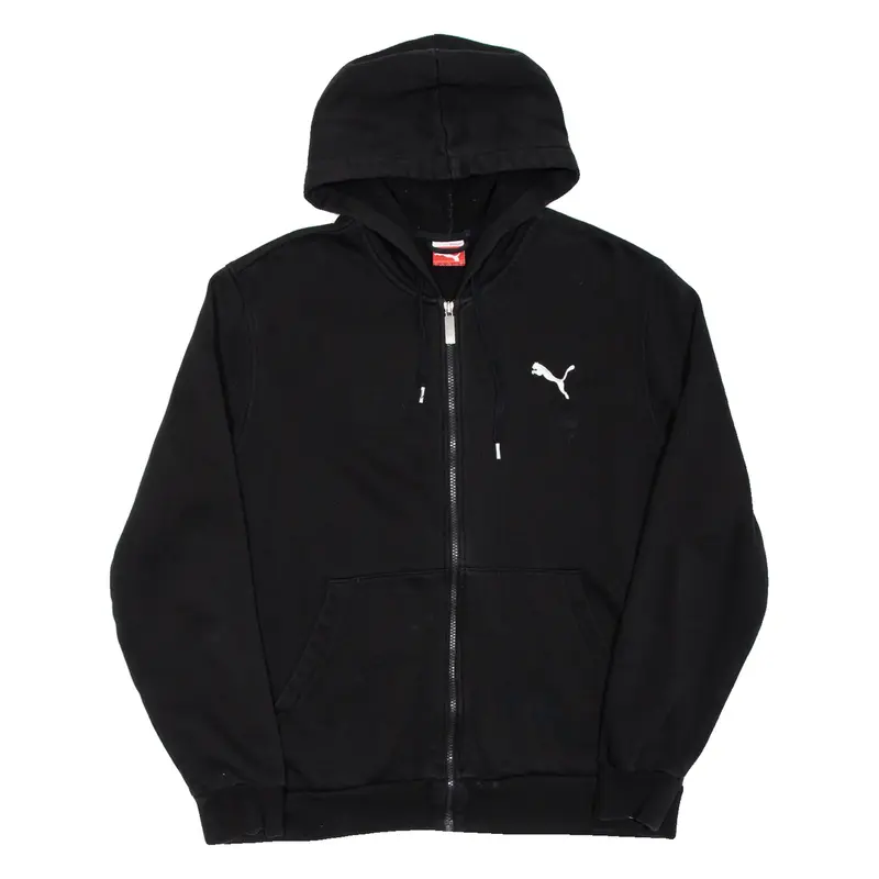 PUMA Mens Black Hoodie Full Zip L