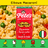 Pete’s Elbows Macaroni – Low-Carb, High-Protein Pasta for Every Occasion