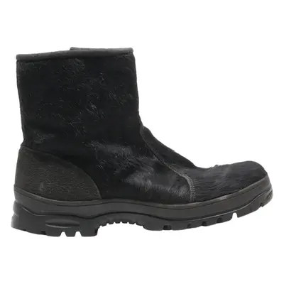 SYSTEM Ankle Boots Black Synthetic Mens UK 9.5