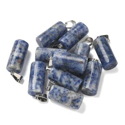 Natural Blue Spot Jasper Pendants