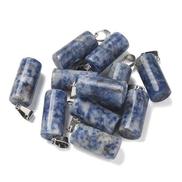 Natural Blue Spot Jasper Pendants