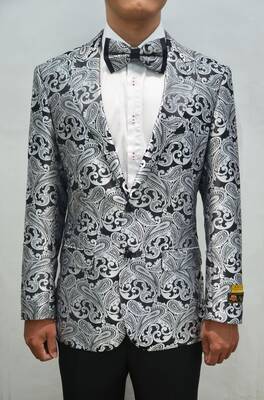 Paisley-100 Charcoal - Mens Wholesale Blazers