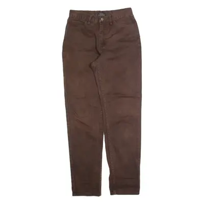 GUESS Boys Trousers Brown Regular Tapered 90s W26 L30