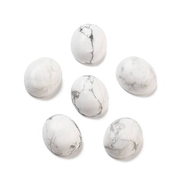 Natural Howlite Cabochons