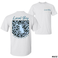 Local Boy Outfitters T-Shirt – Casual Unisex Cotton Tee with Camouflage Dog Graphic Design