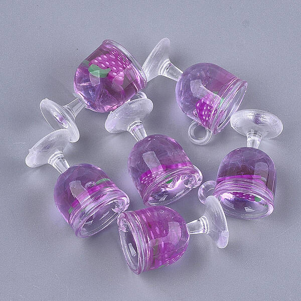 Resin Cup Pendants