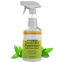 Neem Oil Spray for Plants with Peppermint Oil, Natural Plant Wash Made for Indoor and Outdoor Plants 16oz Easy Ready to Use S...
