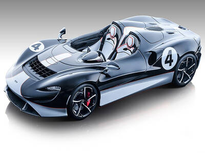 2020 McLaren Elva Convertible #4 Black with Silver Accents Exclusive Collection Series Limited Edition to 79 pieces Worldwi...