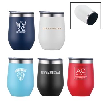 50 Customized Margaux 12 oz Double Walled Stainless Steel Stemless ...