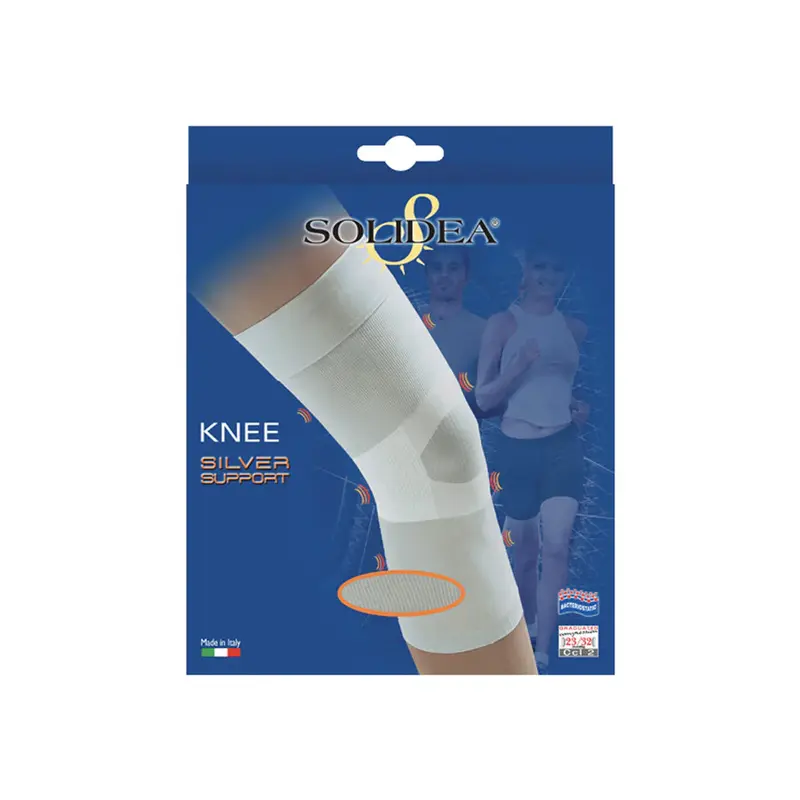 Solidea Silver Support Knee Ccl2 Knee Brace Compression 23 32mmHg M Black