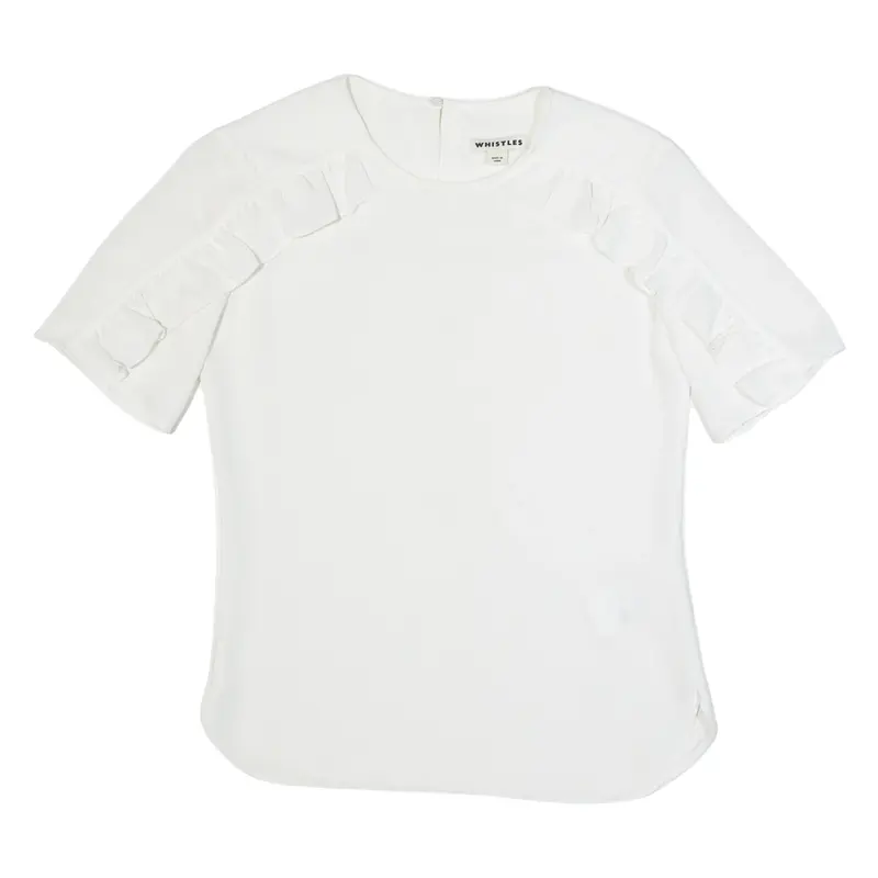 WHISTLES Womens Top White UK 4