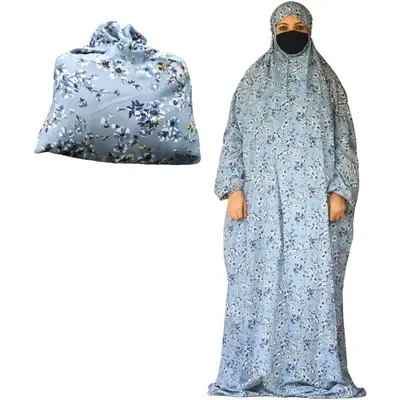 Islamic Prayer Dress for Women – Free Size, Muslim Dress with Hijab, Jilbab/Niskarakuppayam/Namaz Khimar/Prayer Clothes Niq...