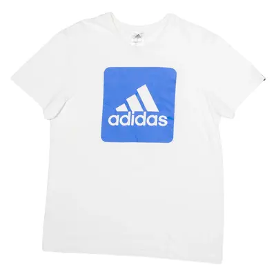 ADIDAS Mens T-Shirt White S