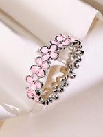 Fashion Flower Design Cuff Ring, Rings for Women, Elegant Women's Accessories for Wedding & Engagement, Casual Matching Jewel...