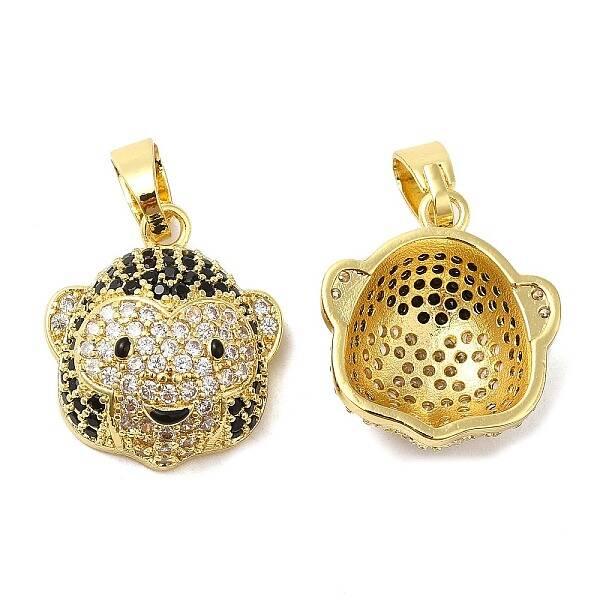 Rack Plating Brass Micro Pave Cubic Zirconia Pendants
