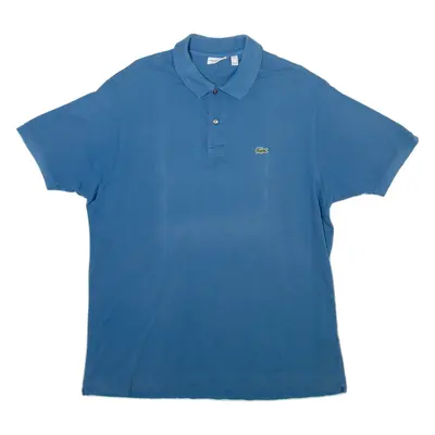 LACOSTE Mens Polo Shirt Blue 2XL