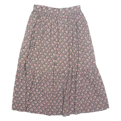 Womens A-Line Skirt Red Midi Floral M