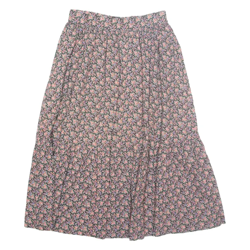 Womens A-Line Skirt Red Midi Floral M