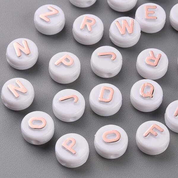 Opaque White Acrylic Beads