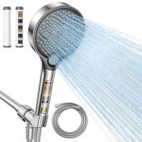 Jomst Handheld Filter Booster Shower Head, 3 Spray Modes, Hard Water Powerful Cleaning, Enlarged Water Outlet Panel Bathroom ...