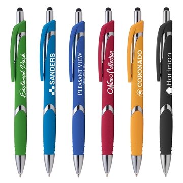 250 Custom Solana Softy w/ Stylus - Rubberized & Touchscreen