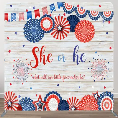 Aperturee Wood And Umbrella Fabric Backdrop Cover for Baby Shower - Aperturee