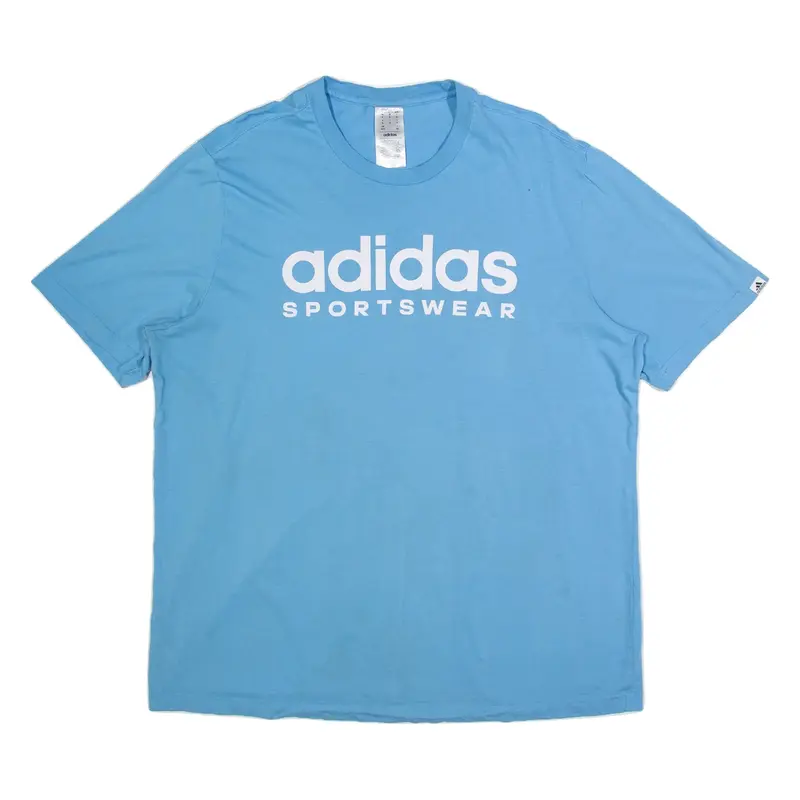 ADIDAS Sportswear Mens T-Shirt Blue XL