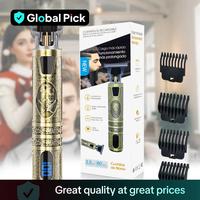 Professional Electric Hair Clipper Set, Rechargeable Hair Clipper With LED Display Screen, Men's Cordless Charging Waterproof...